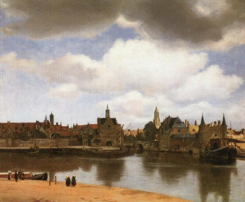 Jan Vermeer Rotterdam Canal oil painting image